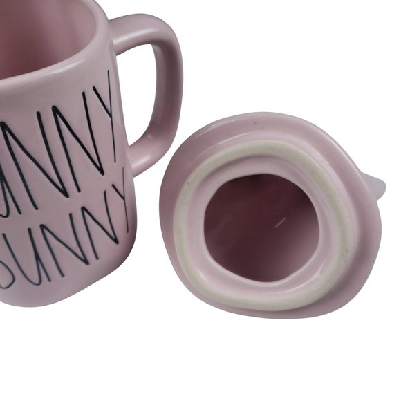 Rae Dunn Hunny Bunny Pink Easter Mug with Ears Topper Traditional LL Magenta - Picture 9 of 10